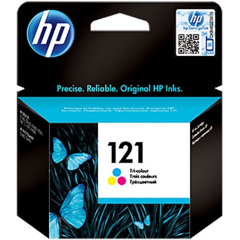 HP 121 Tri-Colour Ink Cartridge With Vivera Ink