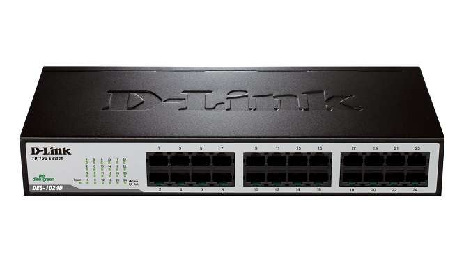 D-Link DES-1024D 24 Port 10/100 Fast Ethernet Unmanaged Network Switch
