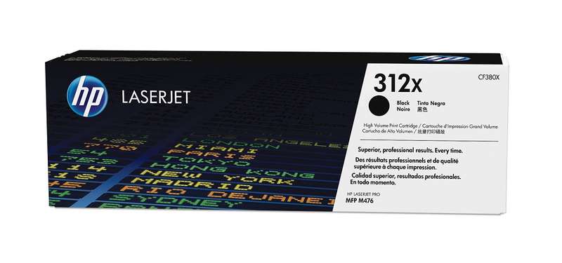 HP 312X High Yield Black Original LaserJet Toner Cartridge,4,400 pages