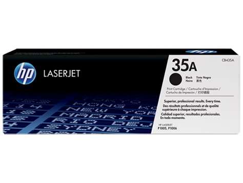 HP 35A Black Original LaserJet Toner Cartridge,1,500 pages