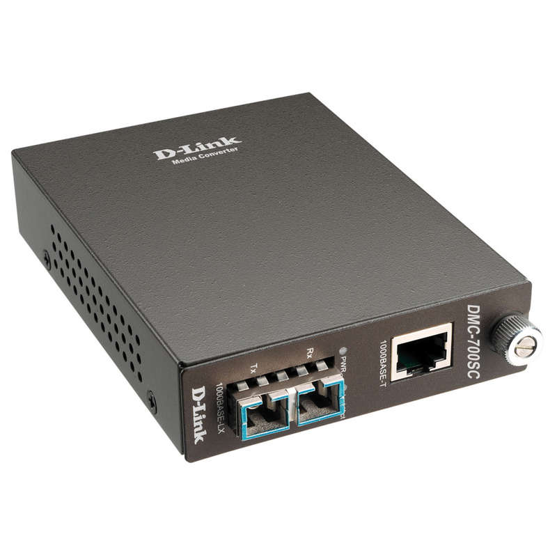 D-Link DMC-700SC Gigabit Twisted-Pair Multi-Mode Fibre Media Converter (550m)
