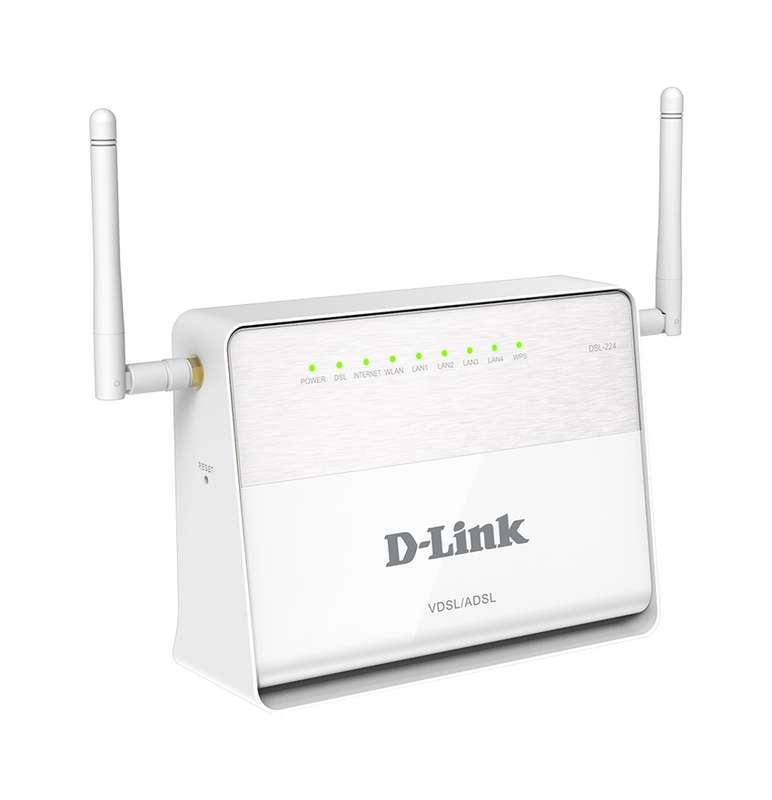 D-Link DSL-224 300Mbps ADSL/VDSL Wi-Fi Modem Router