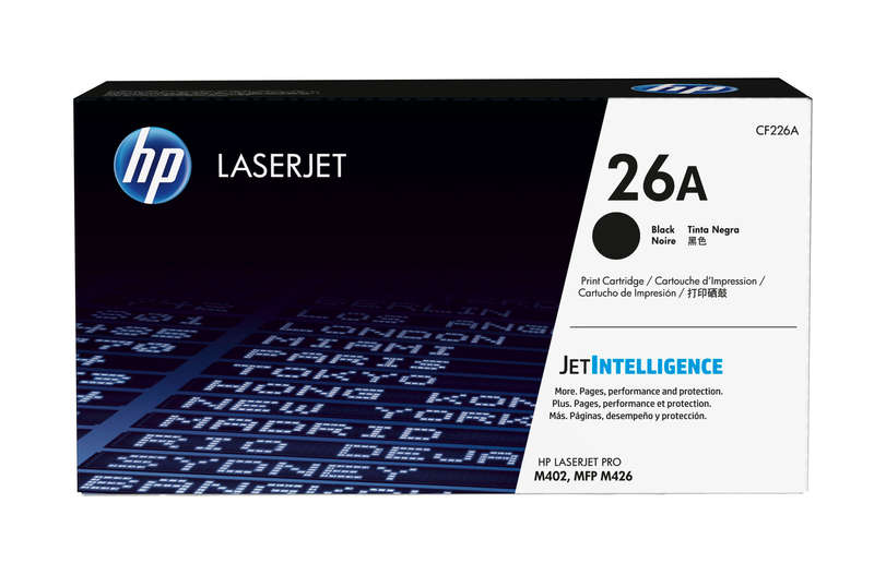 HP 26A Black Original LaserJet Toner Cartridge,3,100 pages