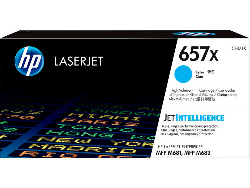 HP 657X High Yield Cyan Original LaserJet Toner