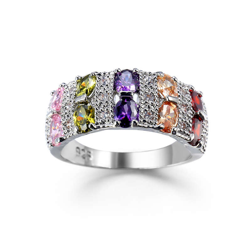 DHAO Women's Fashion Jewellery Crystal Ring - 9