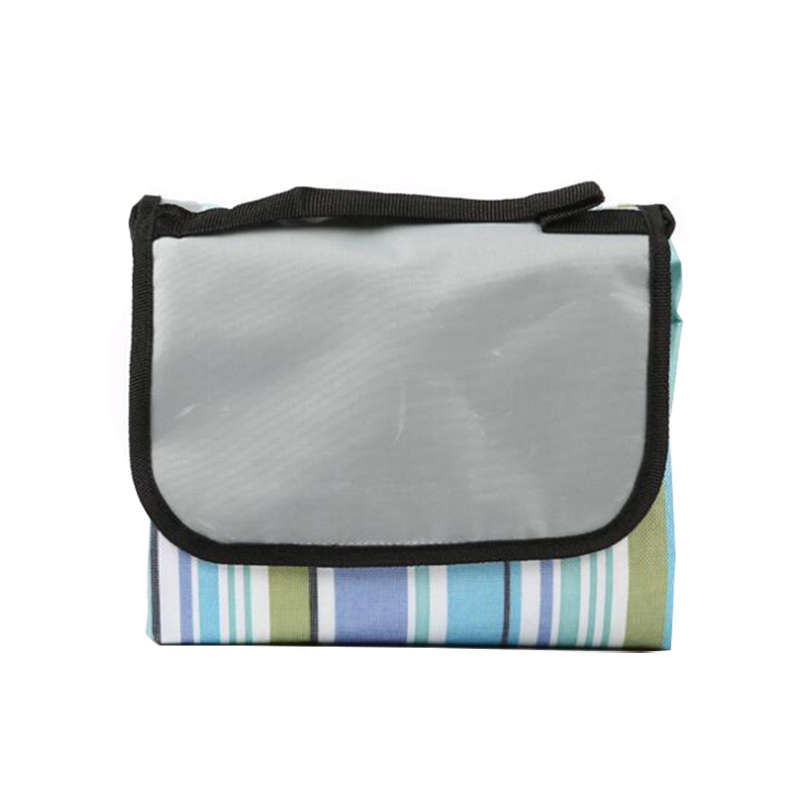 DHAO-Durable Oxford Foldable Outdoor Picnic Mat With Tote And Bag - Blue
