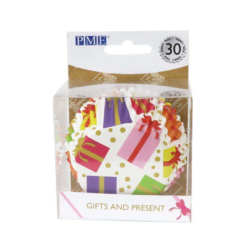 PME Cupcake Cases Standard Size Paper Baking Cases - Pack of 30 - Presents