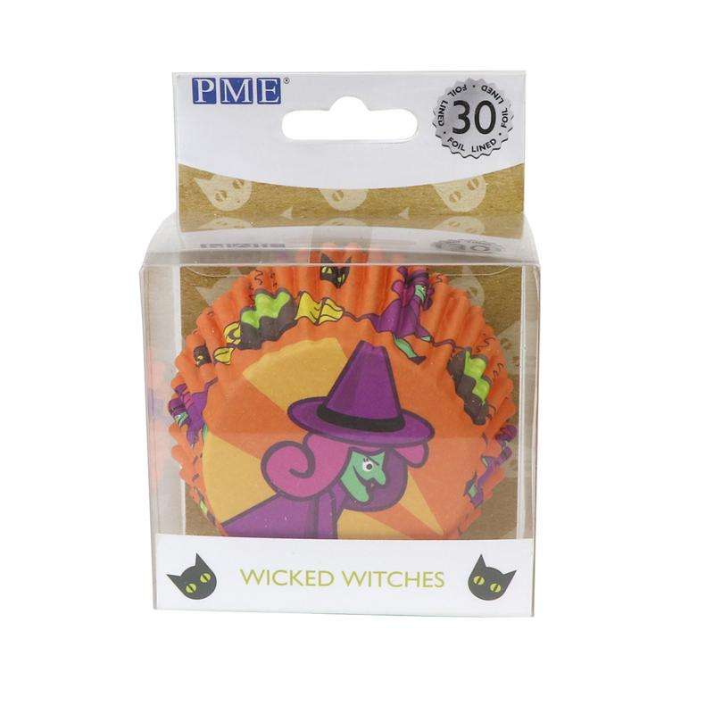 PME Cupcake Cases Standard Size Paper Baking Cases - Pack of 30 - Witch