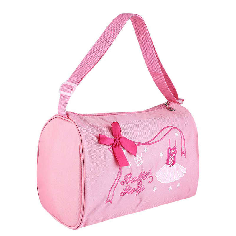 Girl Kids Dance Ballet Swim Bag Backpack Embroidered Tote - Pink
