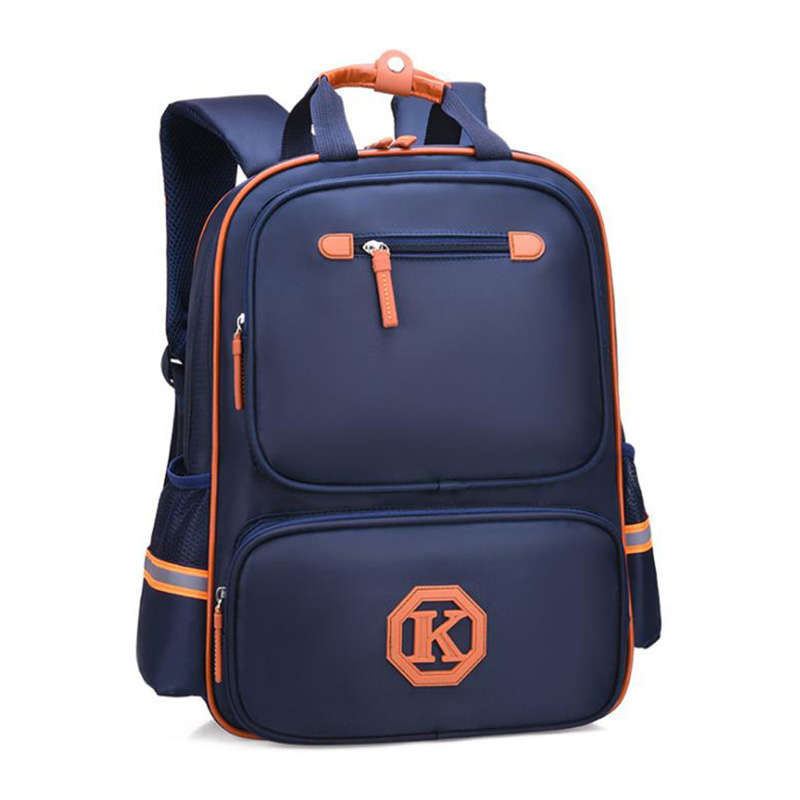 DHAO-Waterproof Lightweight Reflective Backpacks School bag Book bags - Blue-Small