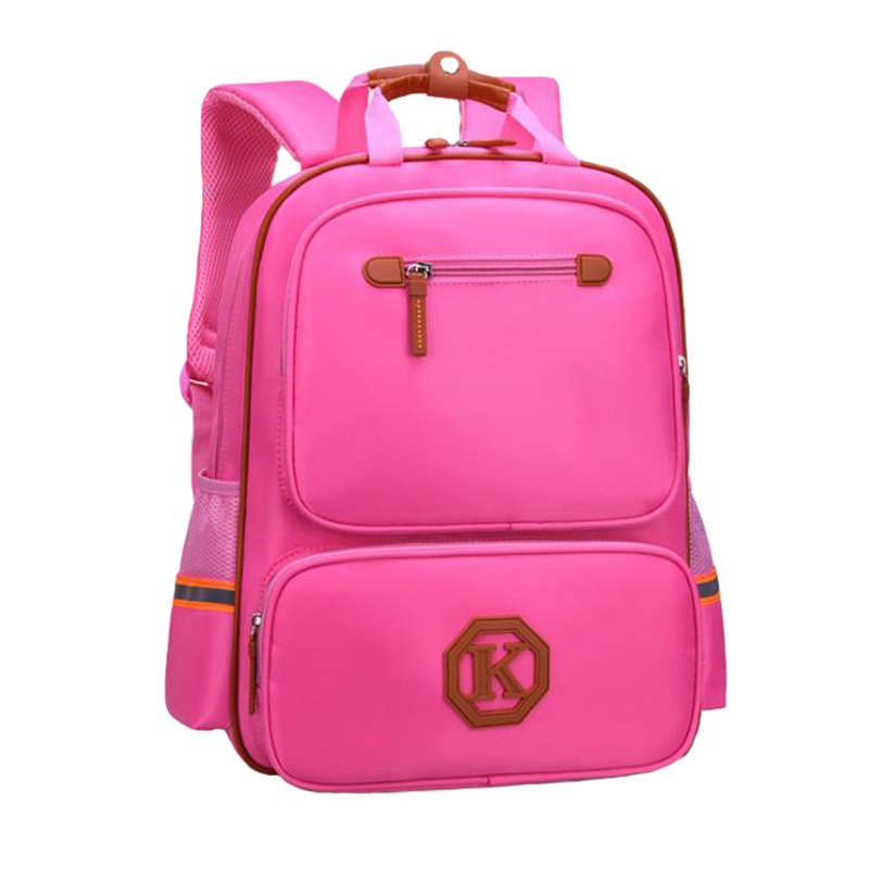 DHAO-Waterproof Lightweight Reflective Backpacks School bag Book bags - Pink-Large