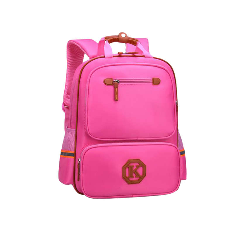 DHAO-Waterproof Lightweight Reflective Backpacks School bag Book bags - Pink-Small