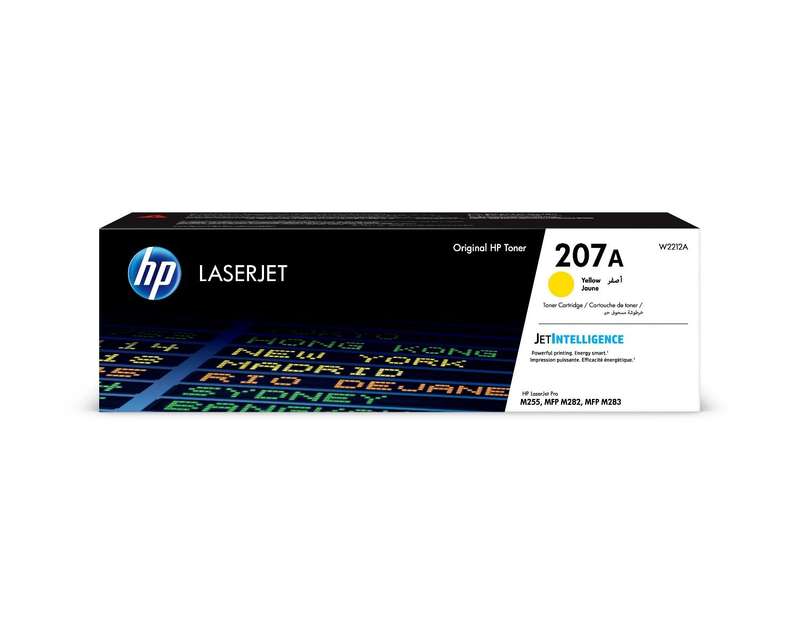 HP 207A Yellow LaserJet Toner Cartridge,1,250 pages