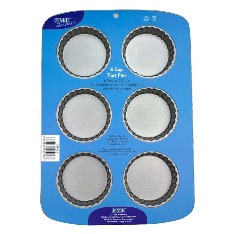 NON STICK - 6 CUP TART PAN (37.3 X 26.1MM / 14.7 X 10.3")