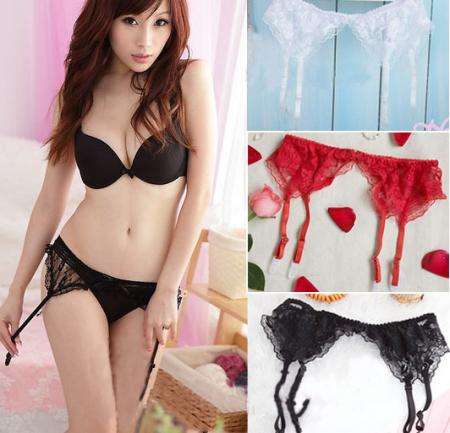 garter belt, stockings