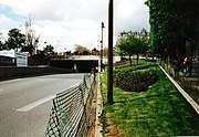 The entrance to the Pont d'Alma tunnel, the site of Diana's fatal car accident.