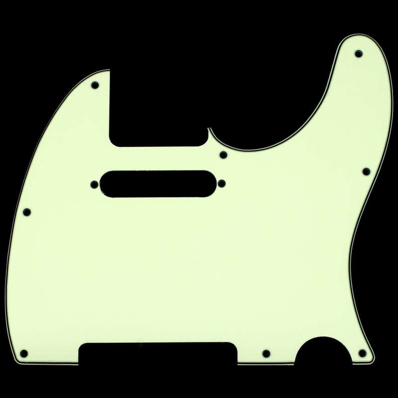 Mint Green 3ply Standard Tele Style Pickguard