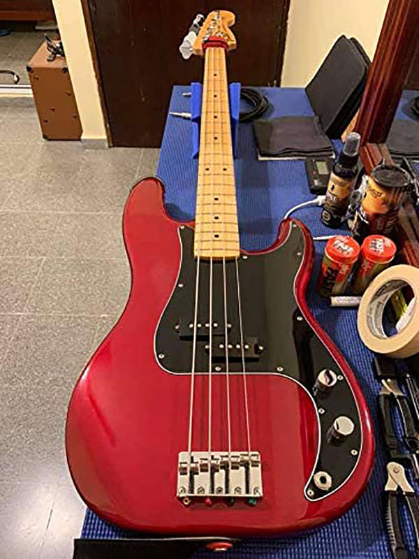 Black Precision Bass Pickguard