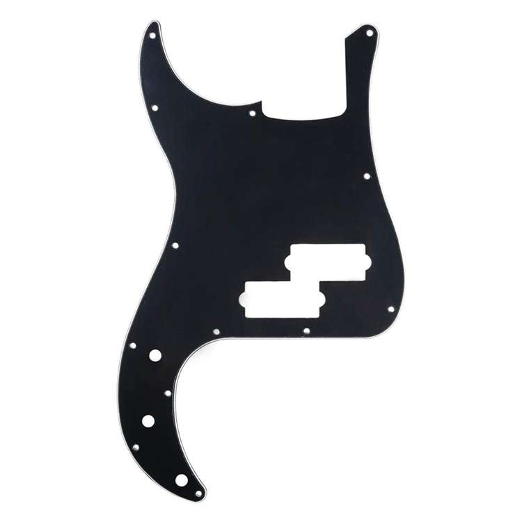 Black 3-ply Precision Bass Pickguard (Left Hand)