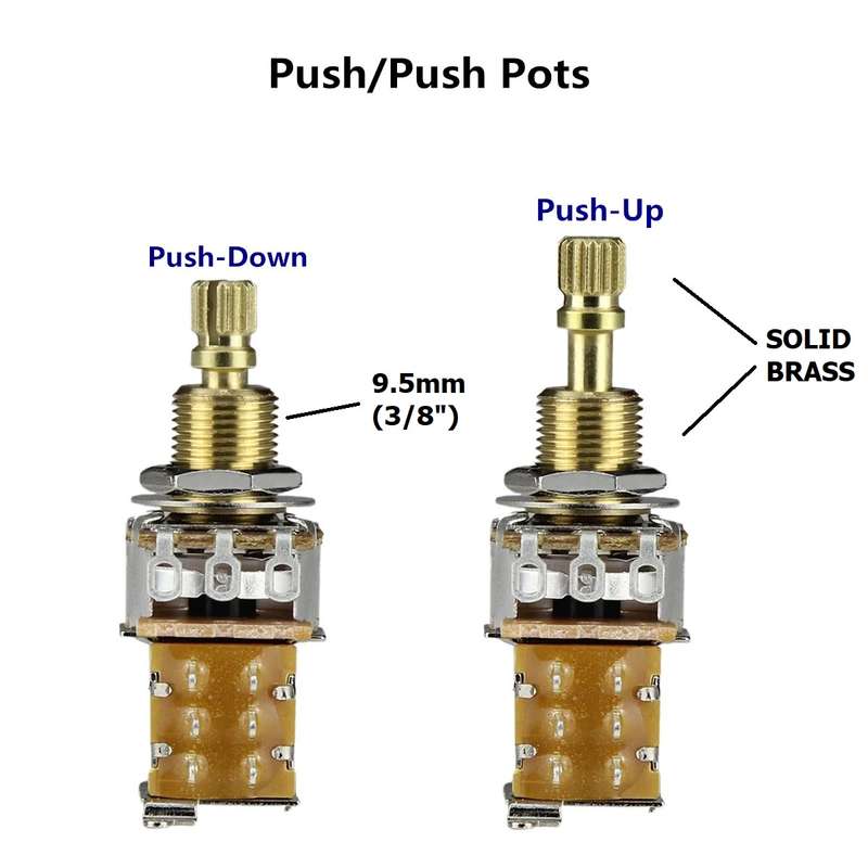 Push / Push Potentiometer (18mm Shaft Length)
