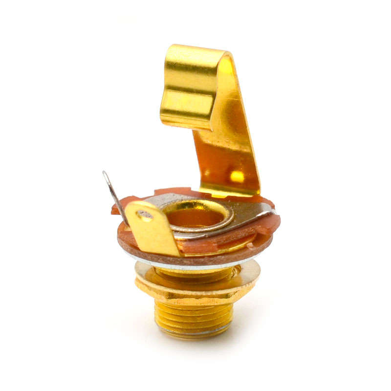 1/4'' (6.35mm) Mono Output Jack Socket Gold