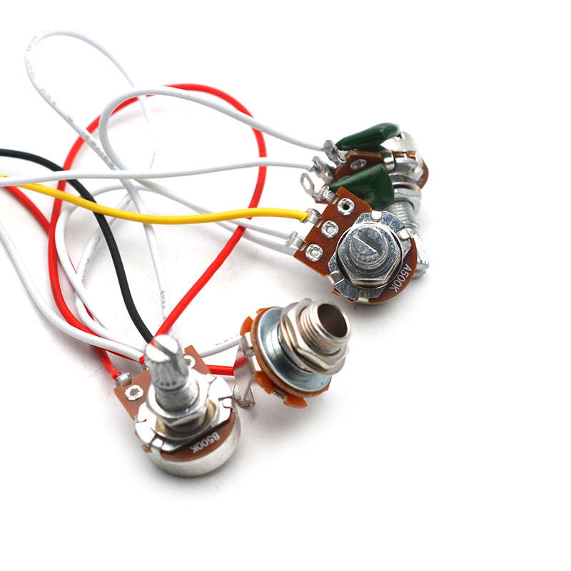 Pre-wired Electronics for 3 Single Coil Strat Style Guitar With Mini Size Pots