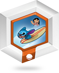 OFFICIAL DISNEY INFINITY GAME STITCHS SURFBOARD POWER DISC / BID TO WIN