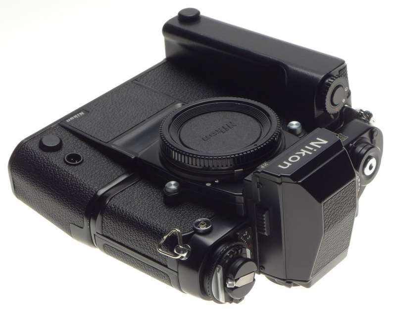 Nikon Black F3 HP SLR 35mm motorised body film camera clean condition - Nikon