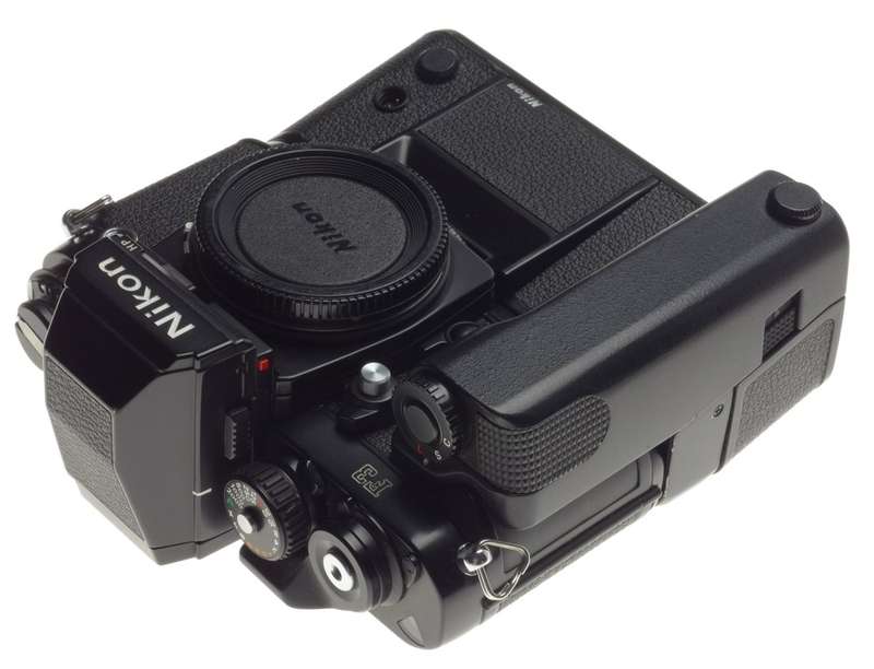 Nikon Black F3 HP SLR 35mm motorised body film camera clean condition - Nikon