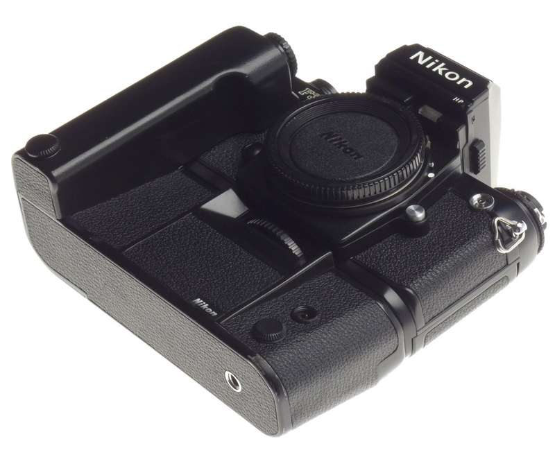 Nikon Black F3 HP SLR 35mm motorised body film camera clean condition - Nikon