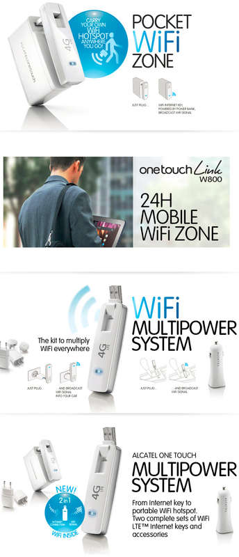 Alcatel One Touch W800 4G LTE WiFi router