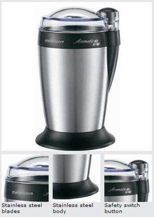 Mellerware Aromatic Coffee Bean Grinder (29105) - CHW