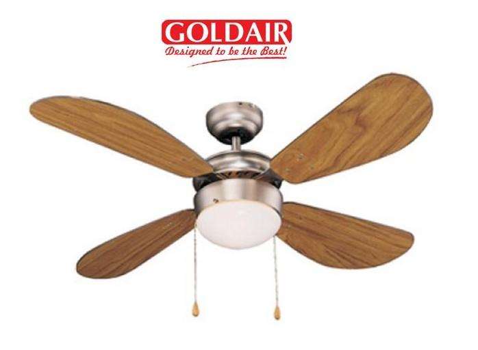Goldair 106cm 4 Blade 1 Light Ceiling Fan (GCF-132) - NW Summer