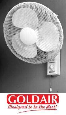 Goldair 40cm Wall Mounted Fan (GWF-040B) - NW