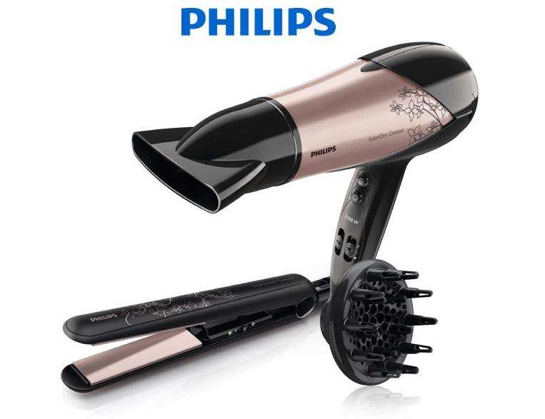 Philips Gift pack Limited edition Dryer & Straightener (HP8294/00) - Philips