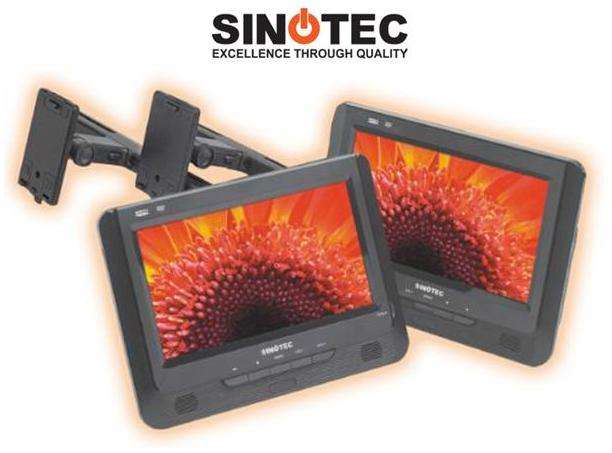 Sinotec 9 inch Twin Screen Portable DVD (PDVD-92S) - Sinotec