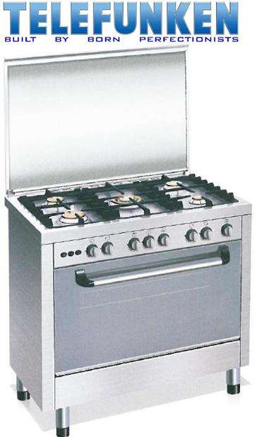 TELEFUNKEN 5 Plate Gas Cooker (TGEO-900S) - NW