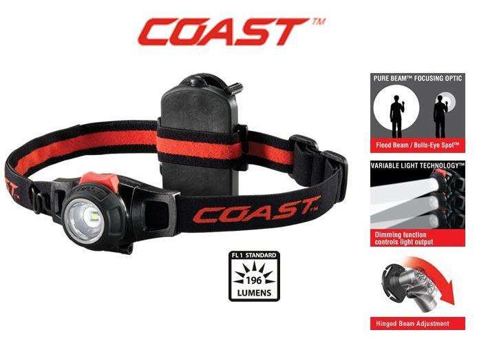 Coast HL7 LED Head Lamp 196 Lumens (CO-19273)