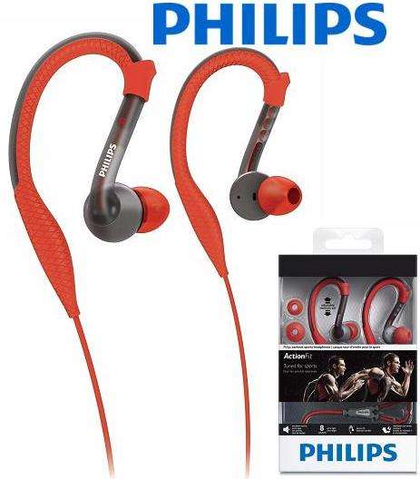 Philips ActionFit Sports earhook headphones SHQ3200 Orange & Grey (SHQ320010)