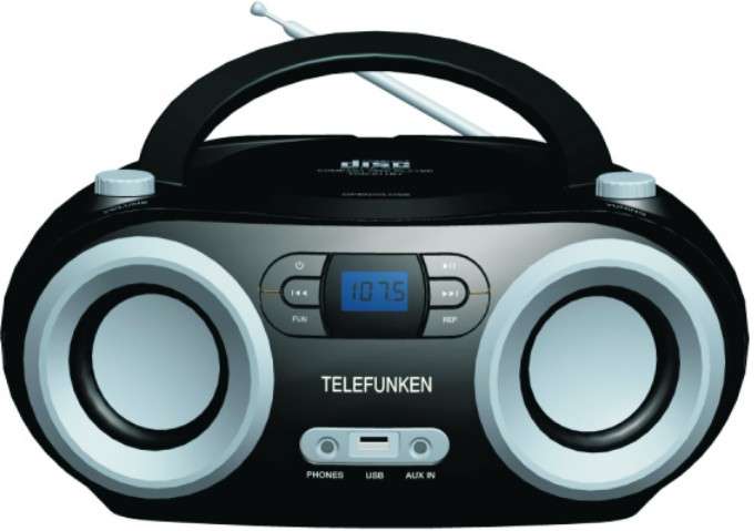 Telefunken Portable Radio MP3 Bluetooth CD Player (TCD-811BT)