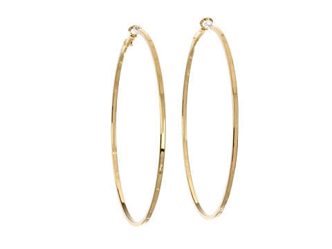 GUESS - Square Edge Hoop (Gold) - Jewelry