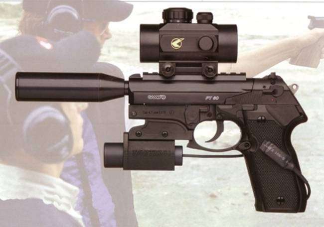 Pistola pt-80 tactical Gamo
