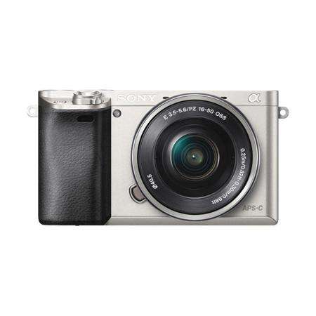 Sony - Alpha A6000 Mirrorless Camera With 16-50mm Retractable Lens - Silver
