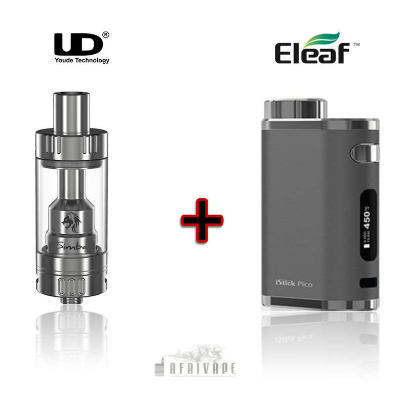 Eleaf iStick Pico 75W VW Mod + Youde Simba RTA (Silver) - Complete Kit - Eleaf Hot Pink