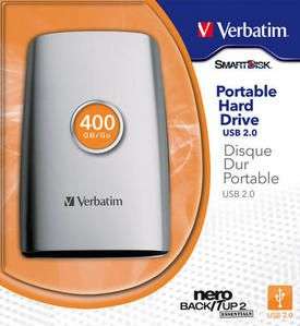 Verbatim 400GB USB Powered Hard Drive - 336GB of Movies Loaded