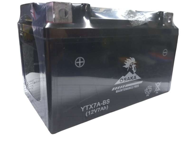 BV022 Osaka - Battery Motorcycle. Power Sport. Maintenance Free 12 Volt 7Ah.