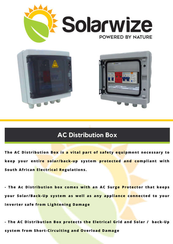 SJ091 Protection - AC  Distribution Box .Populated with 2 Pole Surge Protector.CB/EL