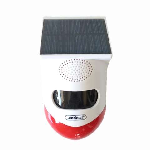 CLQ700 - SP Andowl  Solar PIR .Sound and Light Alarm WiFi Compatible