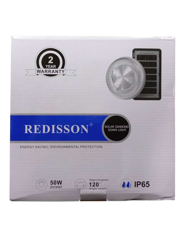 LA032C  - Redisson - Solar Ceiling  Downlight Light LED with Solar Panel and Remote  50 Watt -