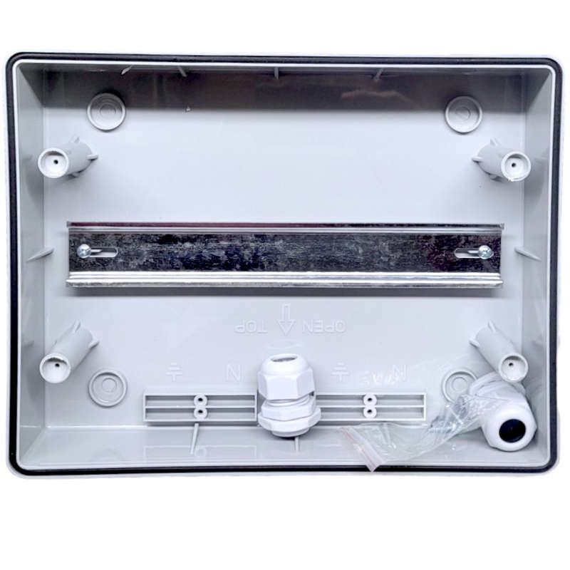 SJ097K Skytec Enclosure - IP65 Surface Mount  12 Way Din Rail DB Box. New Design